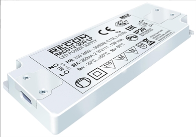 LED driver - 12W / 350mA, 2-37V (IP20) - Konstantstrøm 